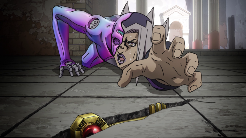File:Abbacchio crawling on the ground like he should.png