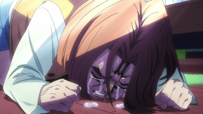 Hayato weeps over the deaths of the Joestar group.