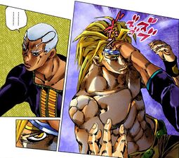 DIO attempts to force Pucci to use Whitesnake on him as a test of loyalty