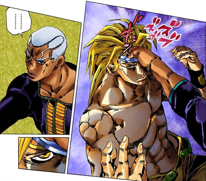 File:DIO tries to force Pucci to use his Stand on him.jpg