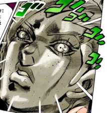Mold of Diavolo's face, created with the help of Moody Blues before it crumbled