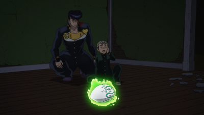 Koichi summons Echoes for the first time, as an egg
