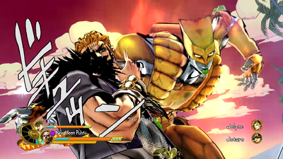 The World stops time in DIO + Pucci Dual Heat Attack