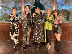 Seki and cast at Stone Ocean Pre-release Event