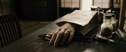 Severed hand in the film