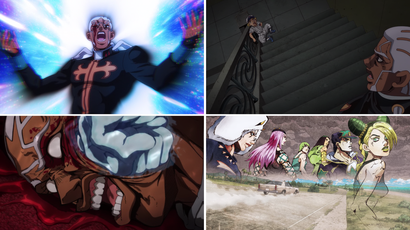 The odd Part 3 callback in the Stone Ocean opening : r/StardustCrusaders