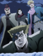 Lisa Lisa and her disciples standing over Stroheim