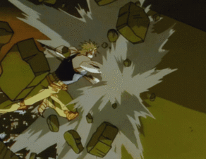 DIO destroys a Minaret with ease, only for Jotaro to burst out of it