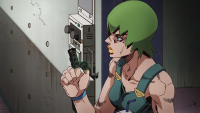 Going with Anasui while covering the security camera lenses with plankton