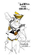 Josuke sketch in support of recovery from the Great East Japan Earthquake