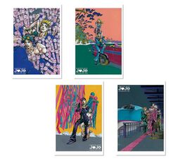 Hirohiko Araki JoJo Exhibition 2012 Postcards