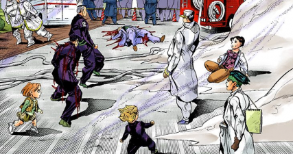 Kira encontra os outros aliados de Josuke