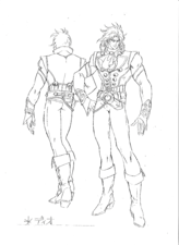 Phantom Blood Movie Dio's Battle Outfit Model Sheet