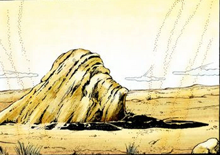 The rock that Arabia Fats used for hiding himself behind