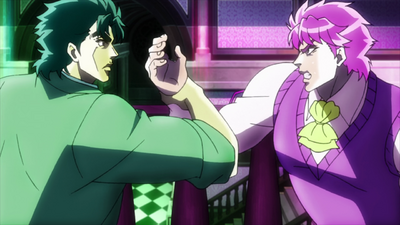 Jonathan suspects that Dio is planning to poison their father