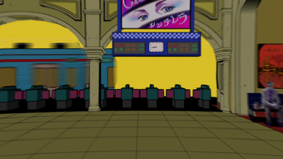 Kosaku sitting in a bench of Morioh Station, with a St. Gentlemen bakery bag besides him, I Want You, from DU Episode 19 to DU Episode 24