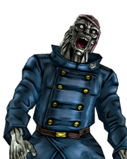 The police zombie's render