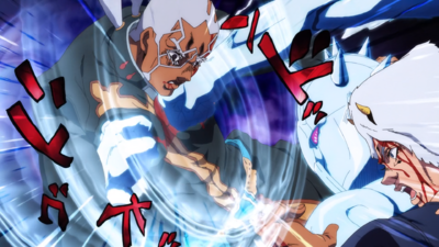 Weather Report landing two punches on Pucci