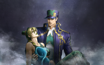 Jolyne opens her eyes to Jotaro holding her