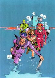 Josuke Higashikata and his allies