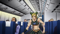 Jolyne in a plane Under World anime.png