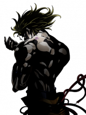 "Shadow DIO" promotional art for the anime