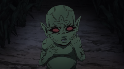The Green Baby realizing his ability