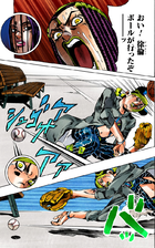 Attending to Jolyne by yelling at her