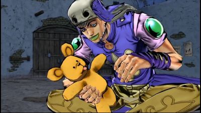 Gyro with his teddy bear in Eyes of Heaven