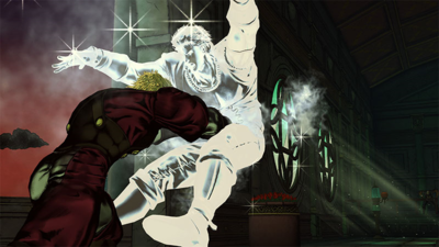 Dio's freezing power during his GHA