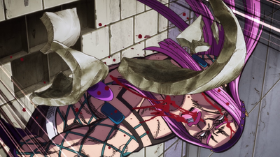 Anasui struck down by tiles after trying to help Jolyne against C-MOON