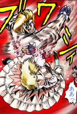 Dio slaps Erina in a fit of anger