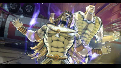 DIO taunts the Joestars with his ultimate Stand