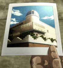 Joseph's image of the mansion, Stardust Crusaders