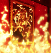Mary's photo burning in the anime