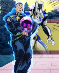 nijimura okuyasu and class rep (jojo no kimyou na bouken) drawn by