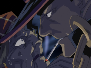 Confronted by Jotaro face to face