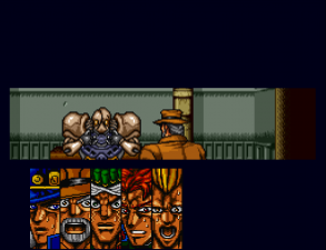 Judgement appears from the locked box (JoJo's Bizarre Adventure (SFC Game))