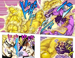 Jotaro lands the finishing blow on DIO