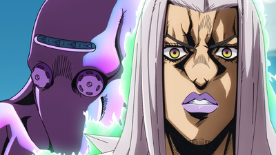 Moved by Giorno's actions, Abbacchio shows his Stand, Moody Blues