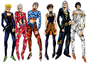 The team, now with Giorno Giovanna
