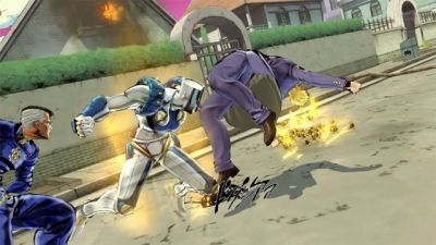 Okuyasu attacking