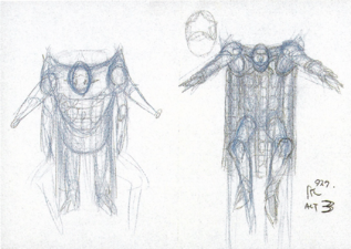 Early Tusk Act 4 design sketches