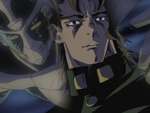 Kakyoin and his stand's last appearance in the OVA
