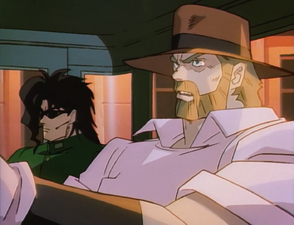 Discusses to Kakyoin about their comrades and what to do about DIO (Episode 12)