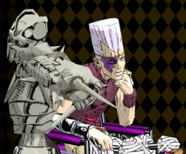 Silver Chariot & Polnareff in GioGio's Bizarre Adventure