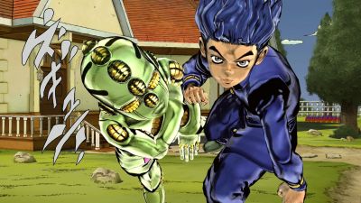 Koichi's win pose, Eyes of Heaven