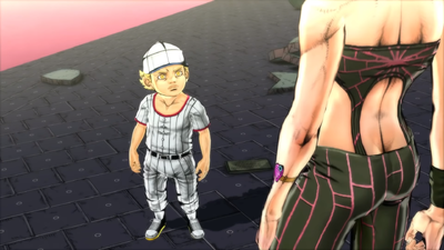 Emporio as a NPC in-game cutscene