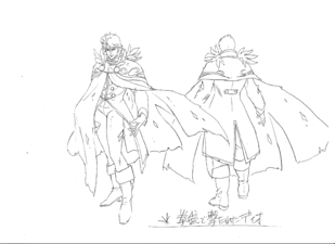 Phantom Blood Movie Dio's Damaged Experiment Outfit as a Vampire Model Sheet