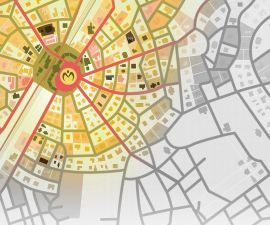 Key art of the Morioh city map